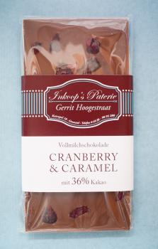 Tafelschokolade CRANBERRY UND CARAMEL